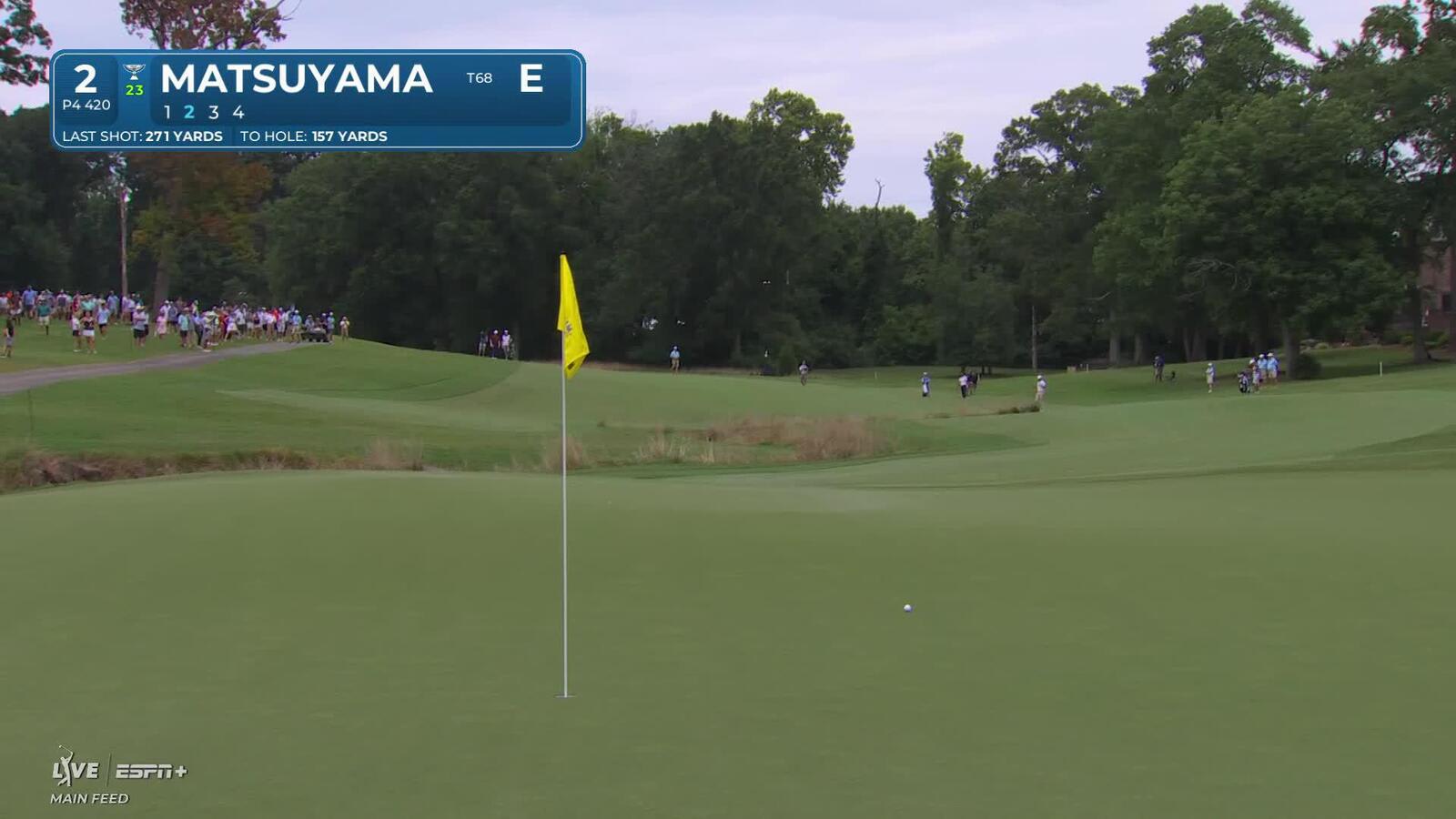 Hideki Matsuyama's excellent approach sets up birdie at Wyndham