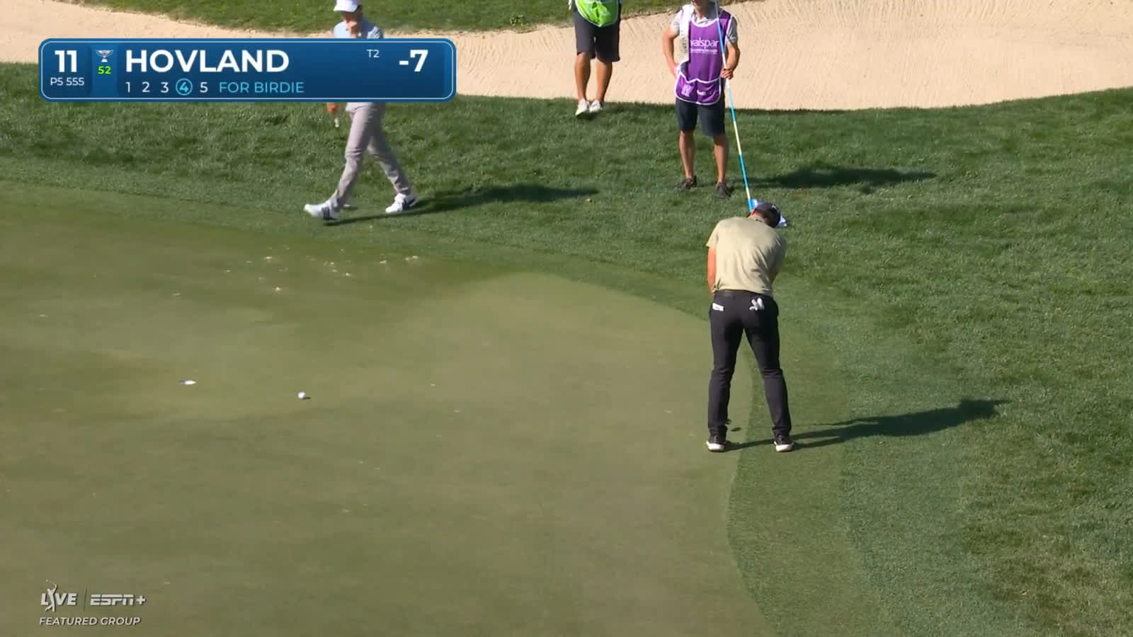 Viktor Hovland holes 12-foot birdie at Valspar