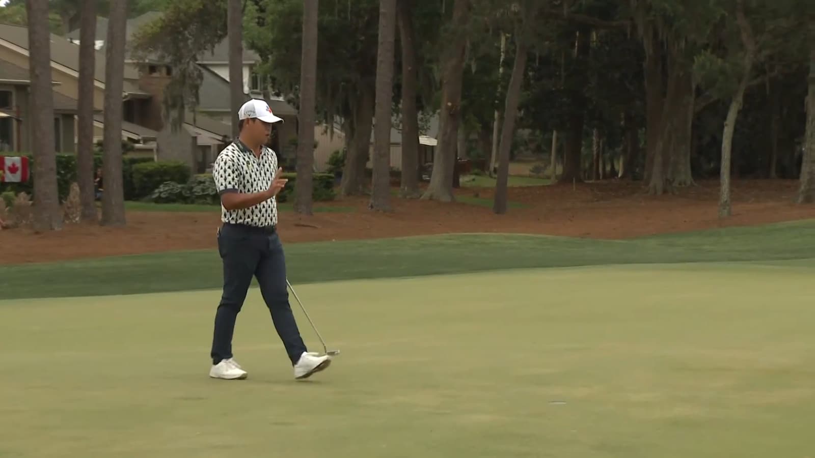 Si Woo Kim makes back-to-back birdies on No. 6 at RBC Heritage