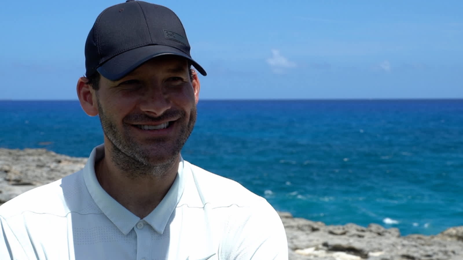 Tony Romo interview after shaky start to opening round at Corales Puntacana