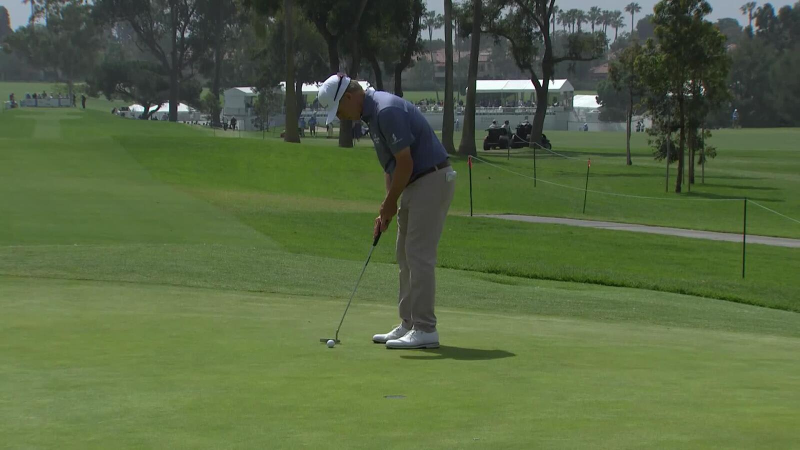 David Toms makes birdie on No. 11 at Hoag Classic