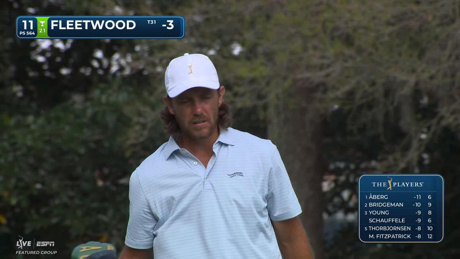 Tommy Fleetwood hits 238-yard approach to 6 feet, sets up birdie on No. 11 at THE PLAYERS