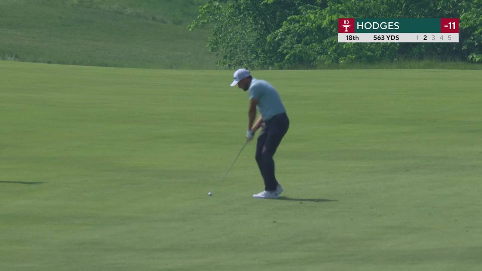 Lee Hodges makes eagle putt on No. 18 at RBC Canadian
