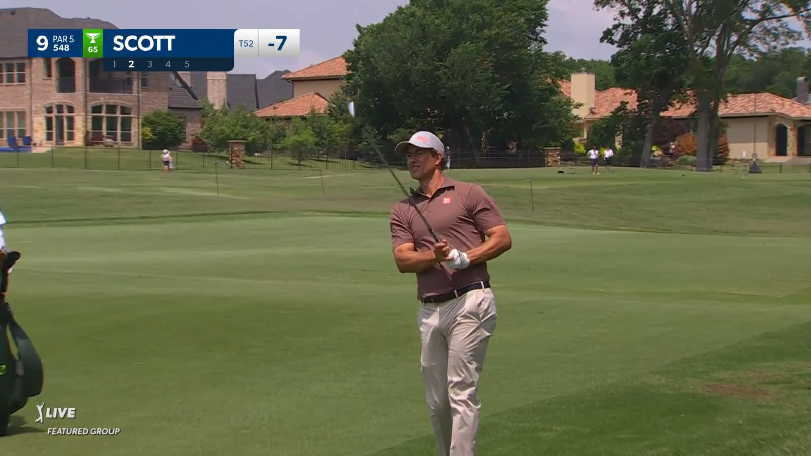 Adam Scott reaches in two to set up birdie at THE CJ CUP
