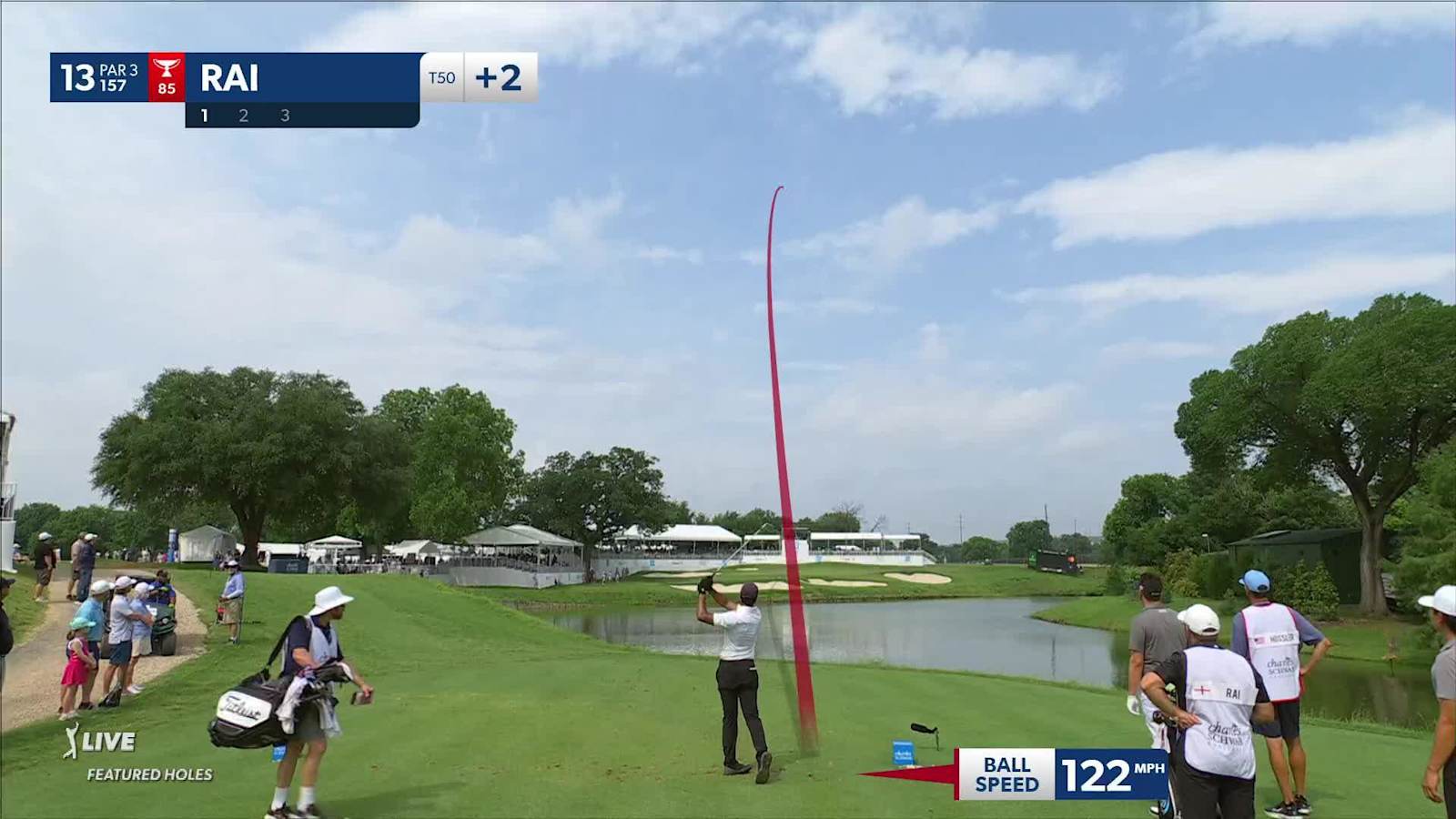 Aaron Rai's near ace leads to birdie at Charles Schwab