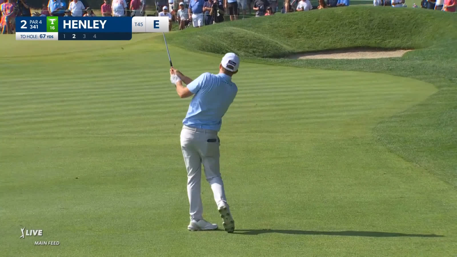 Russell Henley hits nice wedge to set up birdie at Travelers