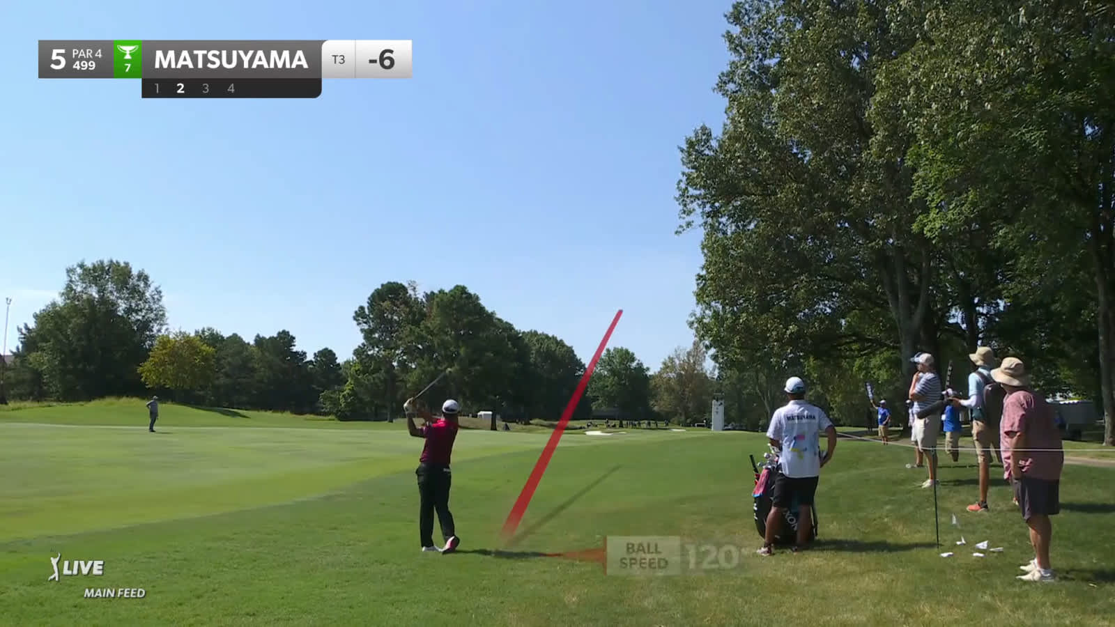 Hideki Matsuyama runs it close to set up birdie at FedEx St. Jude