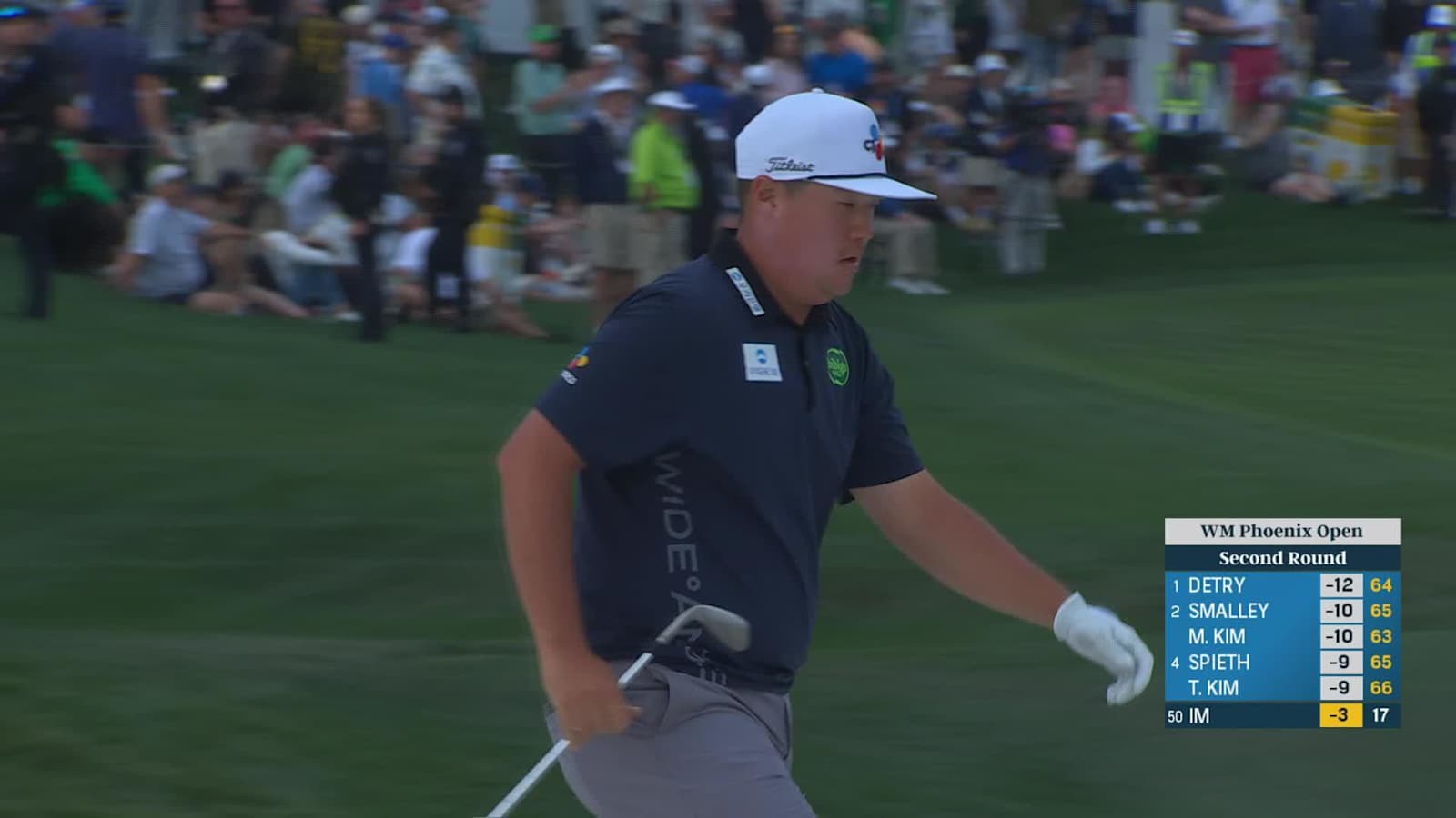 Sungjae Im's pin-high bunker approach leads to birdie at WM Phoenix Open