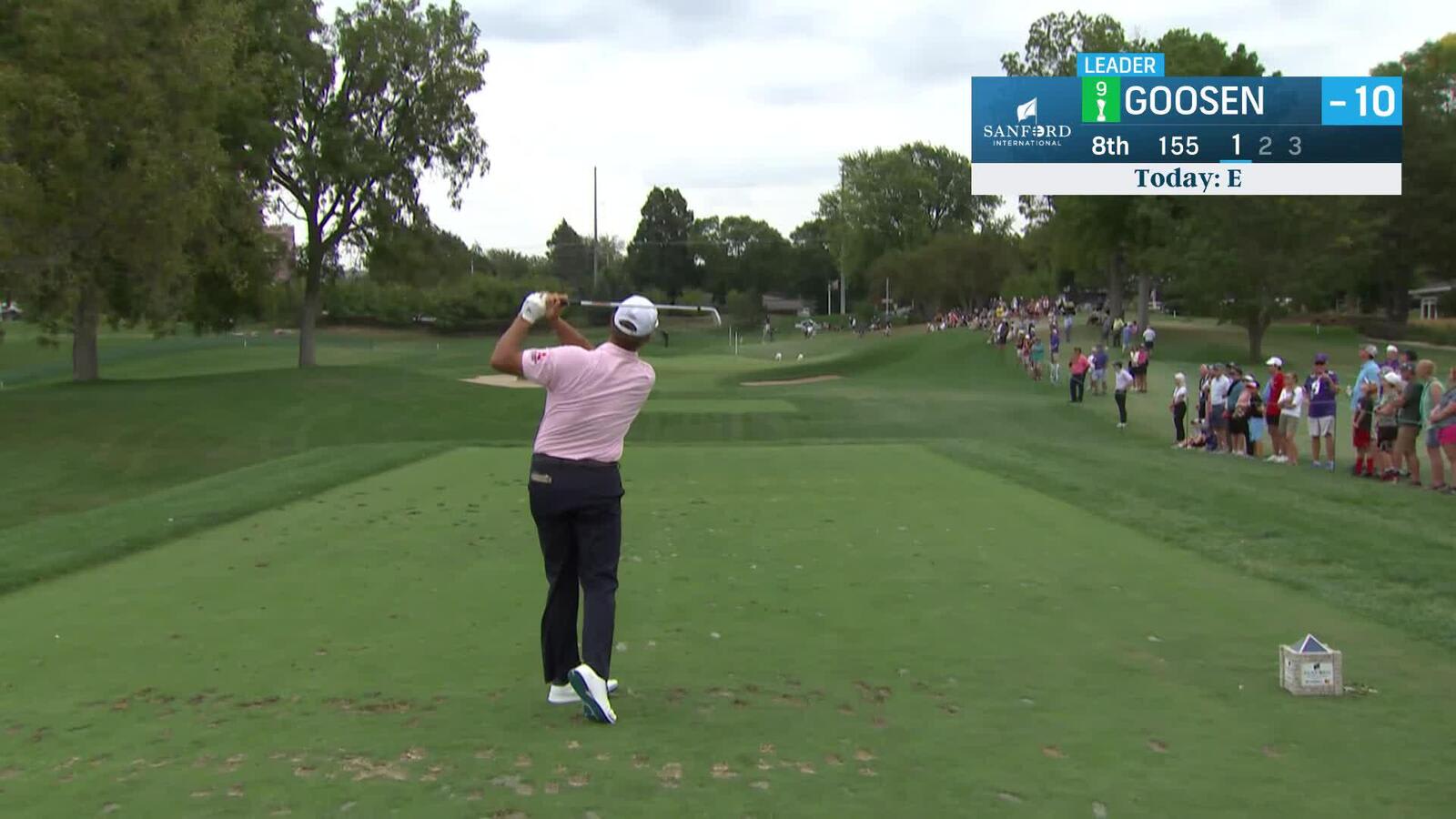 Retief Goosen makes birdie on No. 8 at Sanford International