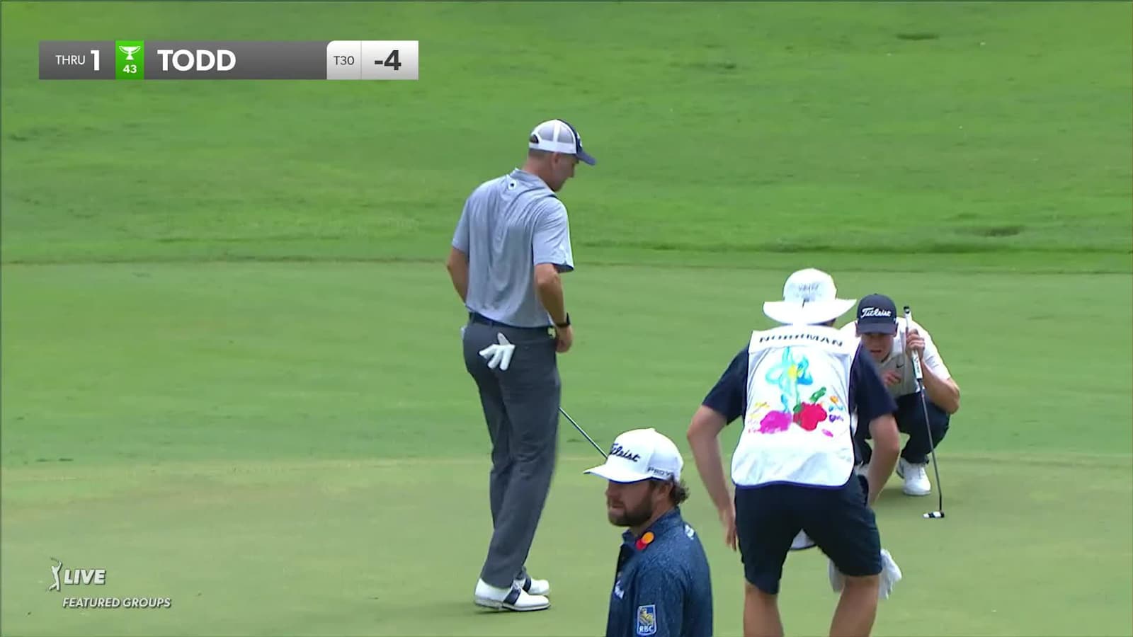 Brendon Todd drains 20-foot birdie putt at FedEx St. Jude