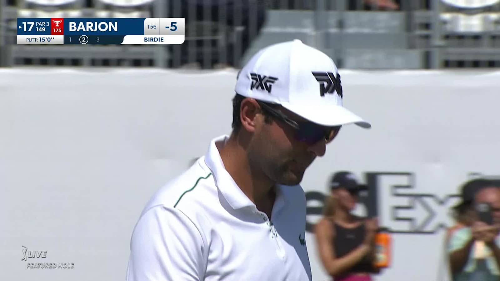 Paul Barjon's 15-foot birdie putt at AT&T Byron Nelson