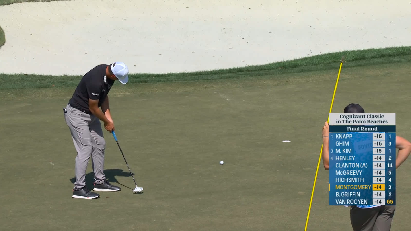 Taylor Montgomery holes 11-foot birdie putt at Cognizant Classic