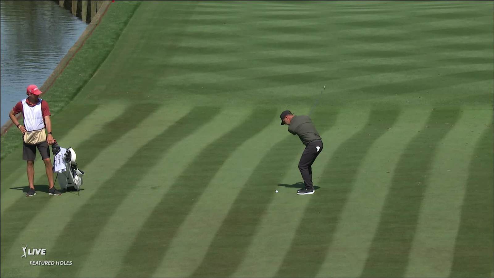 Ryan Moore nearly holes approach shot from 37-yards at THE PLAYERS