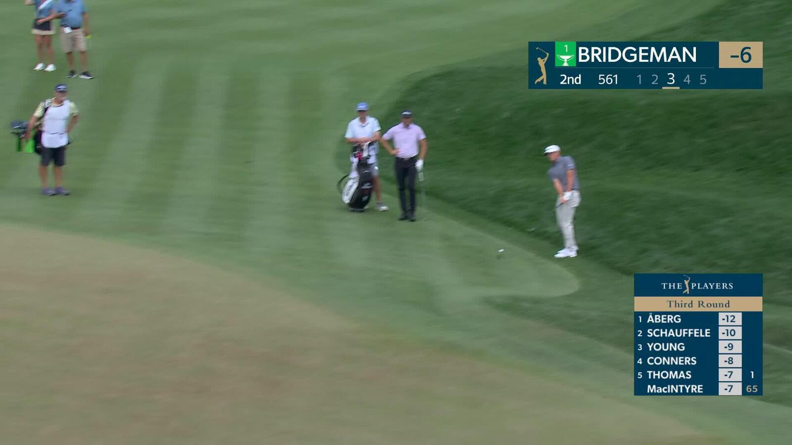 Jacob Bridgeman sinks 5-foot birdie putt on No. 2 at THE PLAYERS