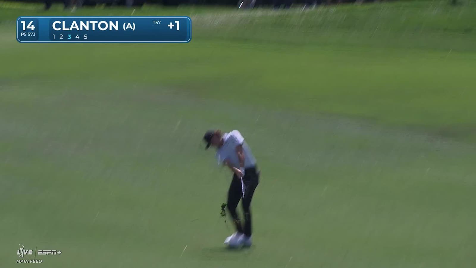 Luke Clanton hunts the flagstick and makes birdie at Valspar