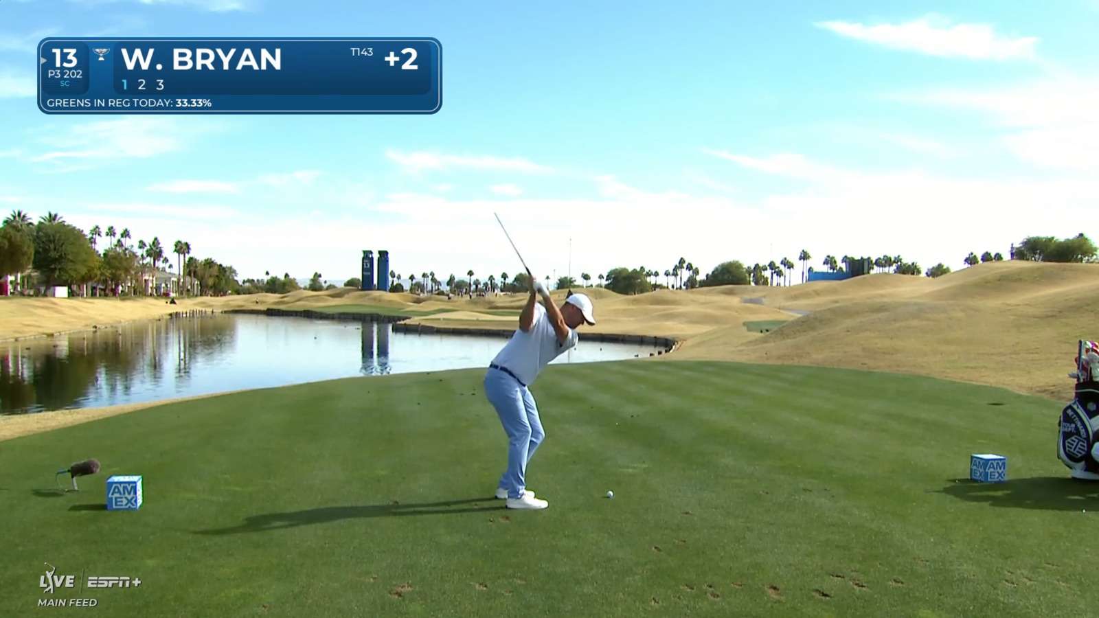 Wesley Bryan's well-judged tee shot leads to birdie at The American Express