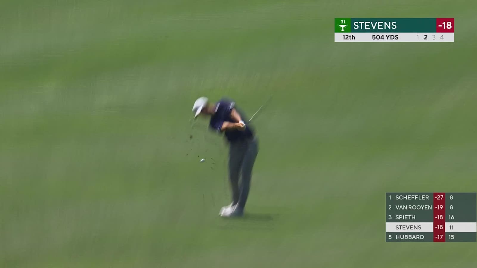 Sam Stevens makes birdie on No. 12 at THE CJ CUP