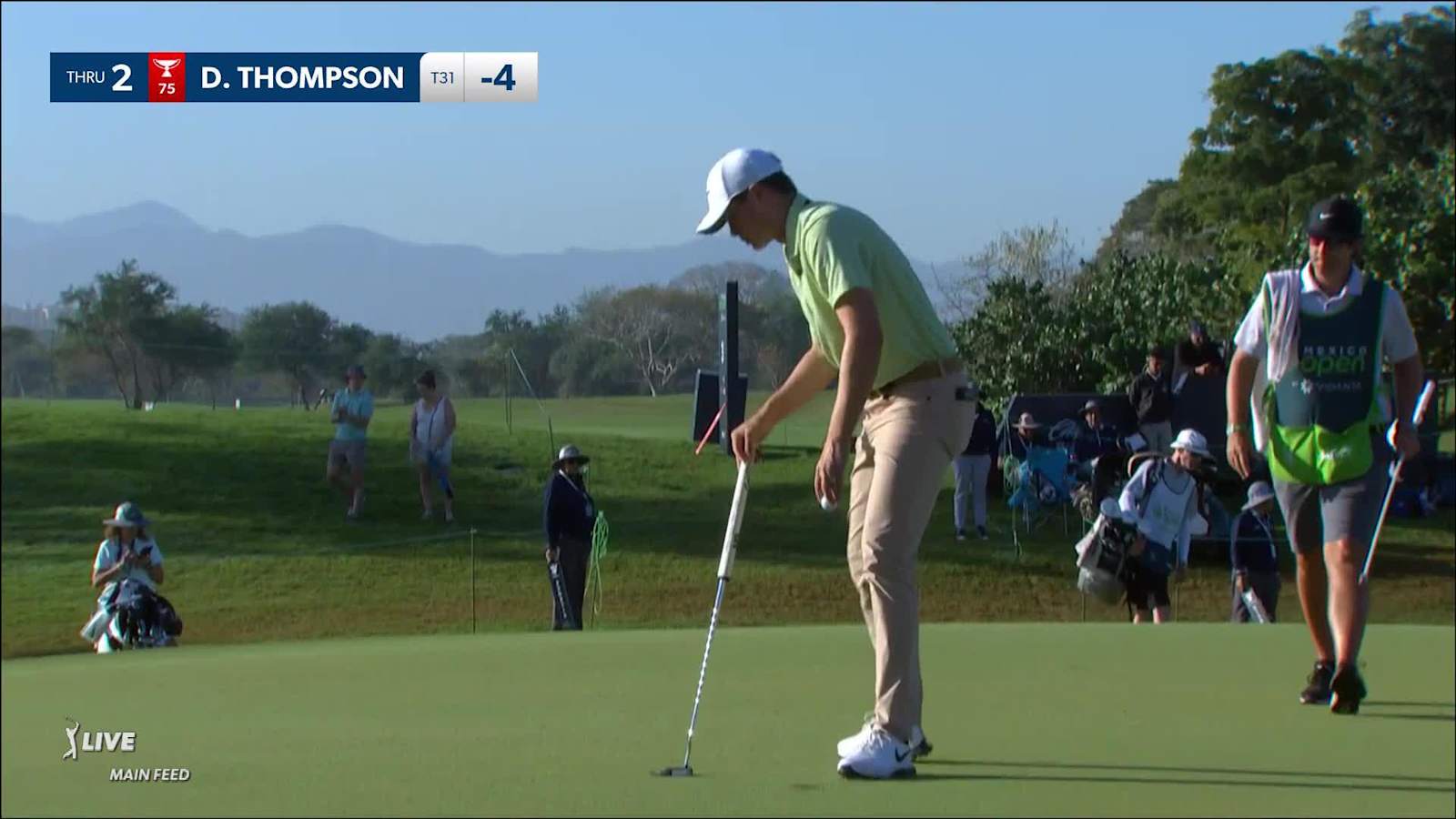 Davis Thompson throws dart from 197 yards and birdies at Mexico Open