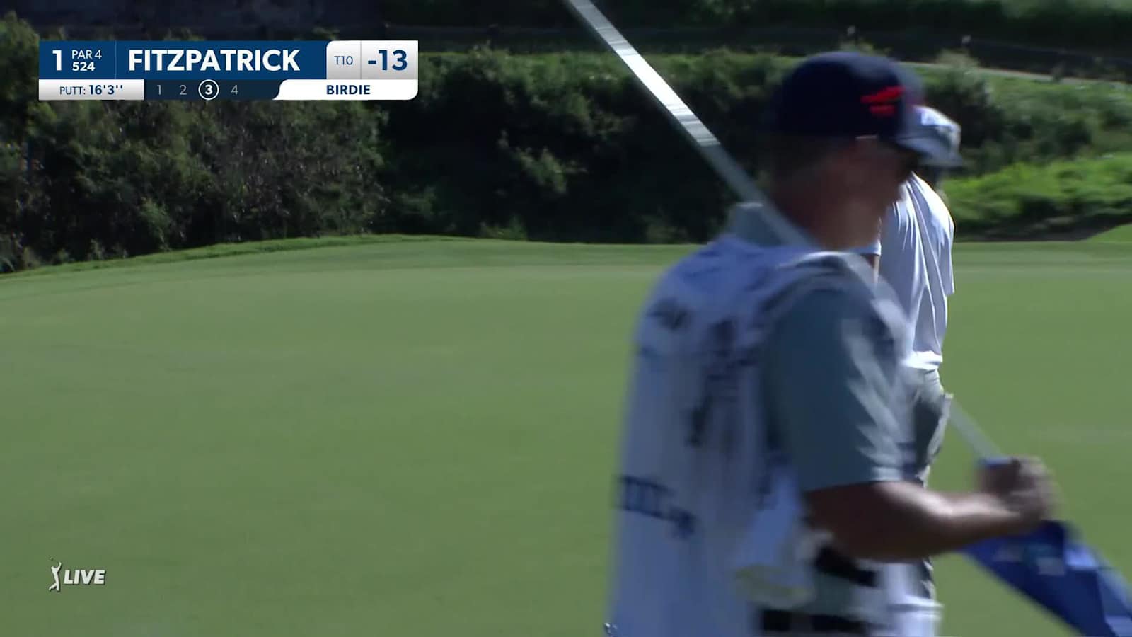 Matt Fitzpatrick drains 16-footer for birdie at Sentry