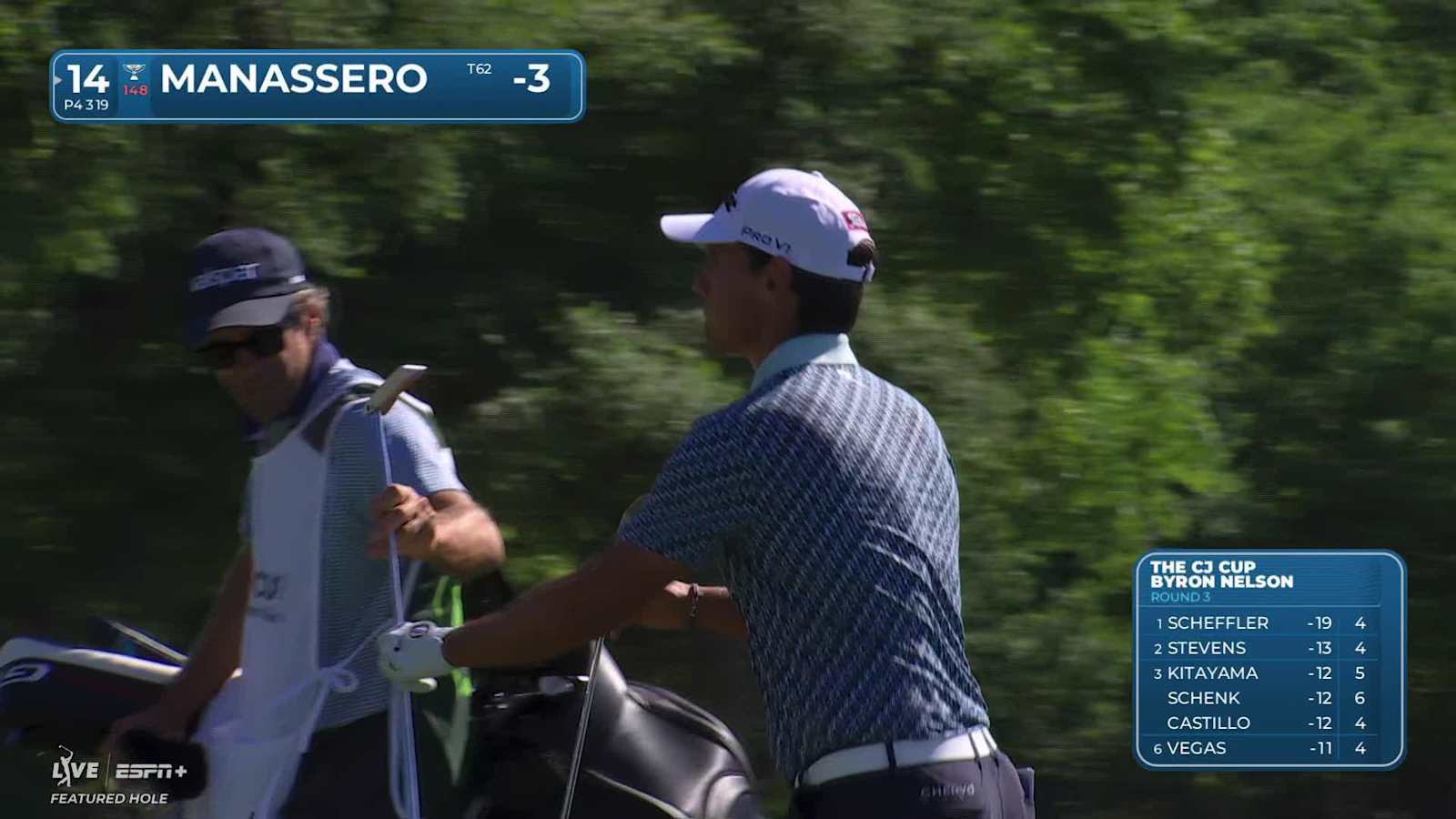 Matteo Manassero makes birdie on No. 14 at THE CJ CUP