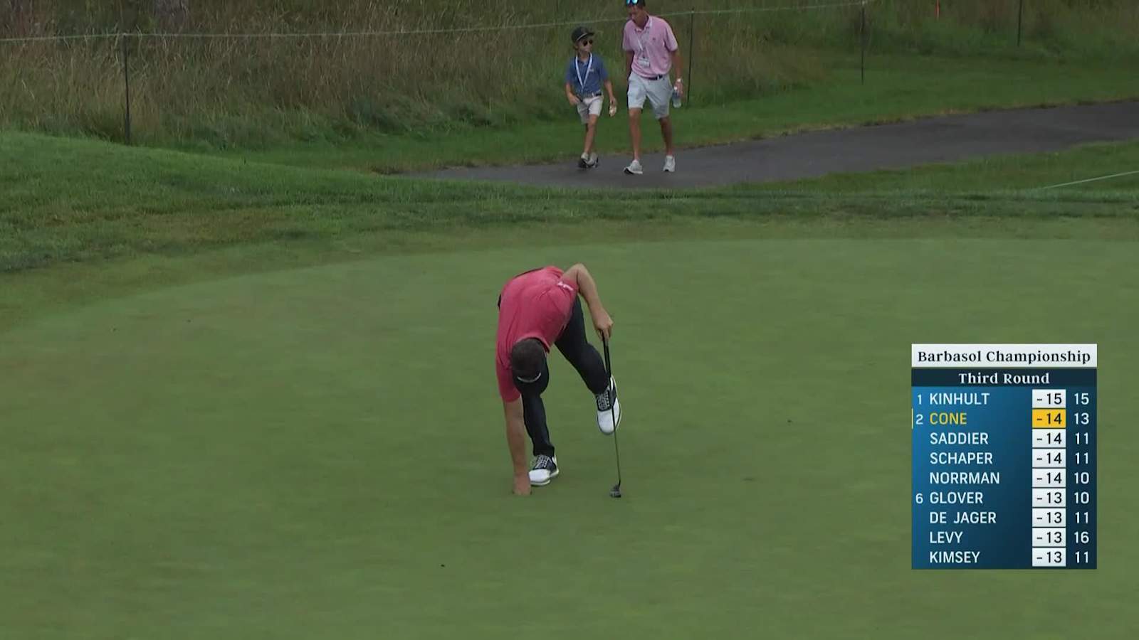 Trevor Cone sticks tee shot to yield birdie at Barbasol