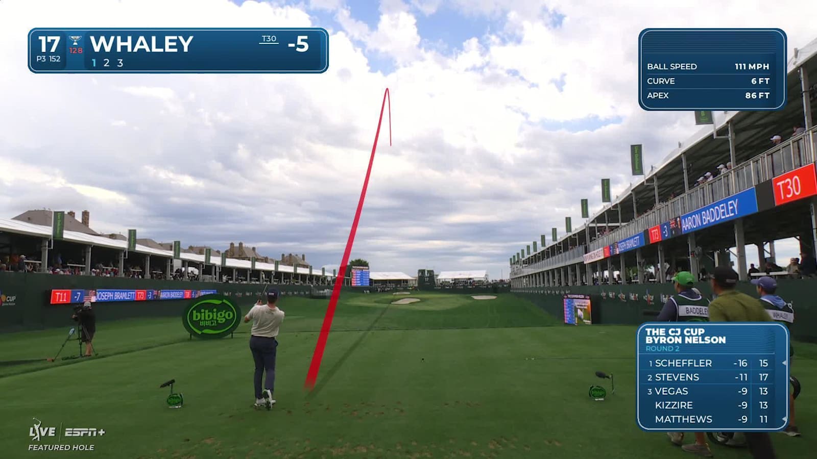 Vince Whaley makes birdie on No. 17 at THE CJ CUP