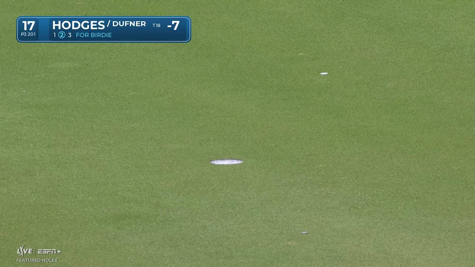 Lee Hodges makes birdie on No. 17 at Zurich Classic