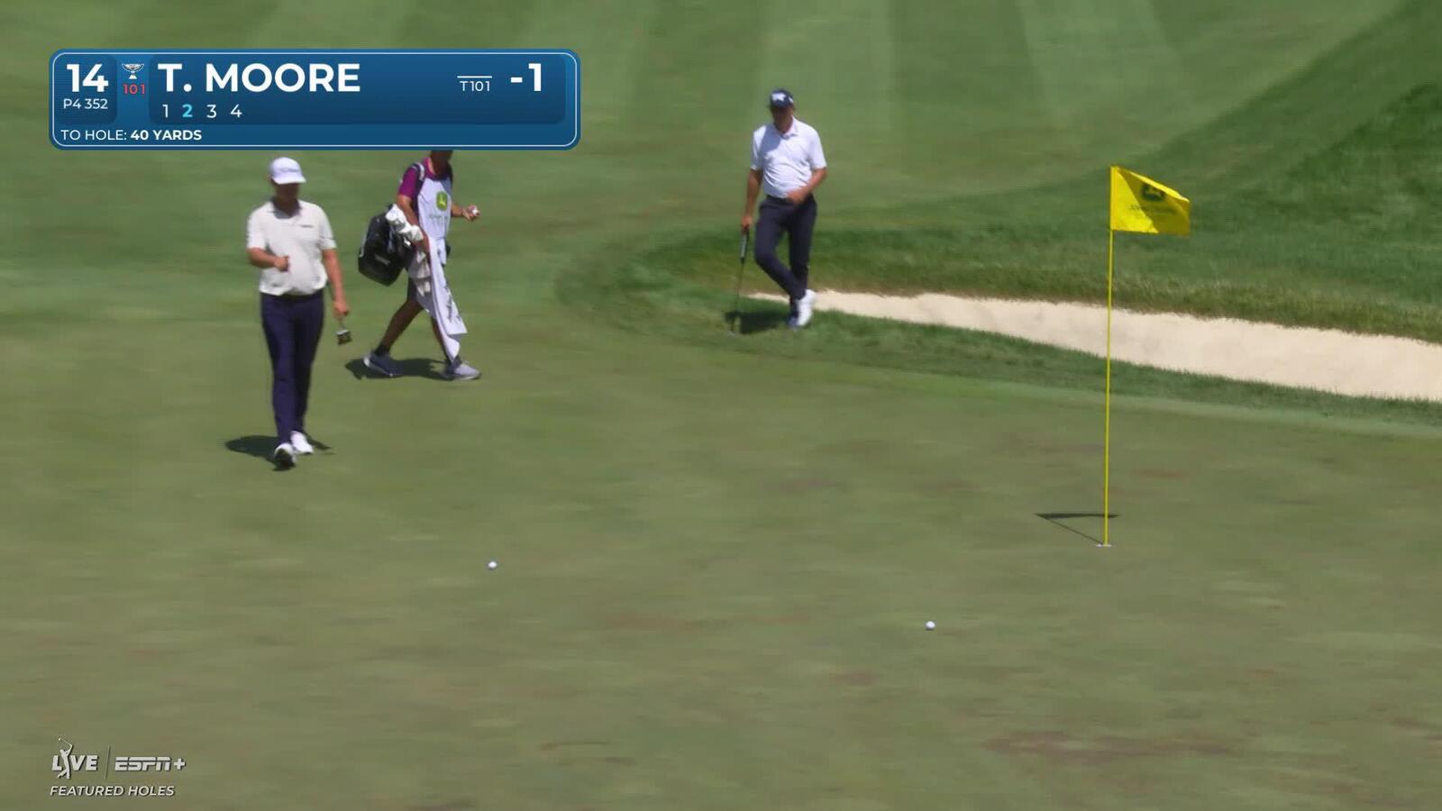 Taylor Moore makes birdie on No. 14 at John Deere