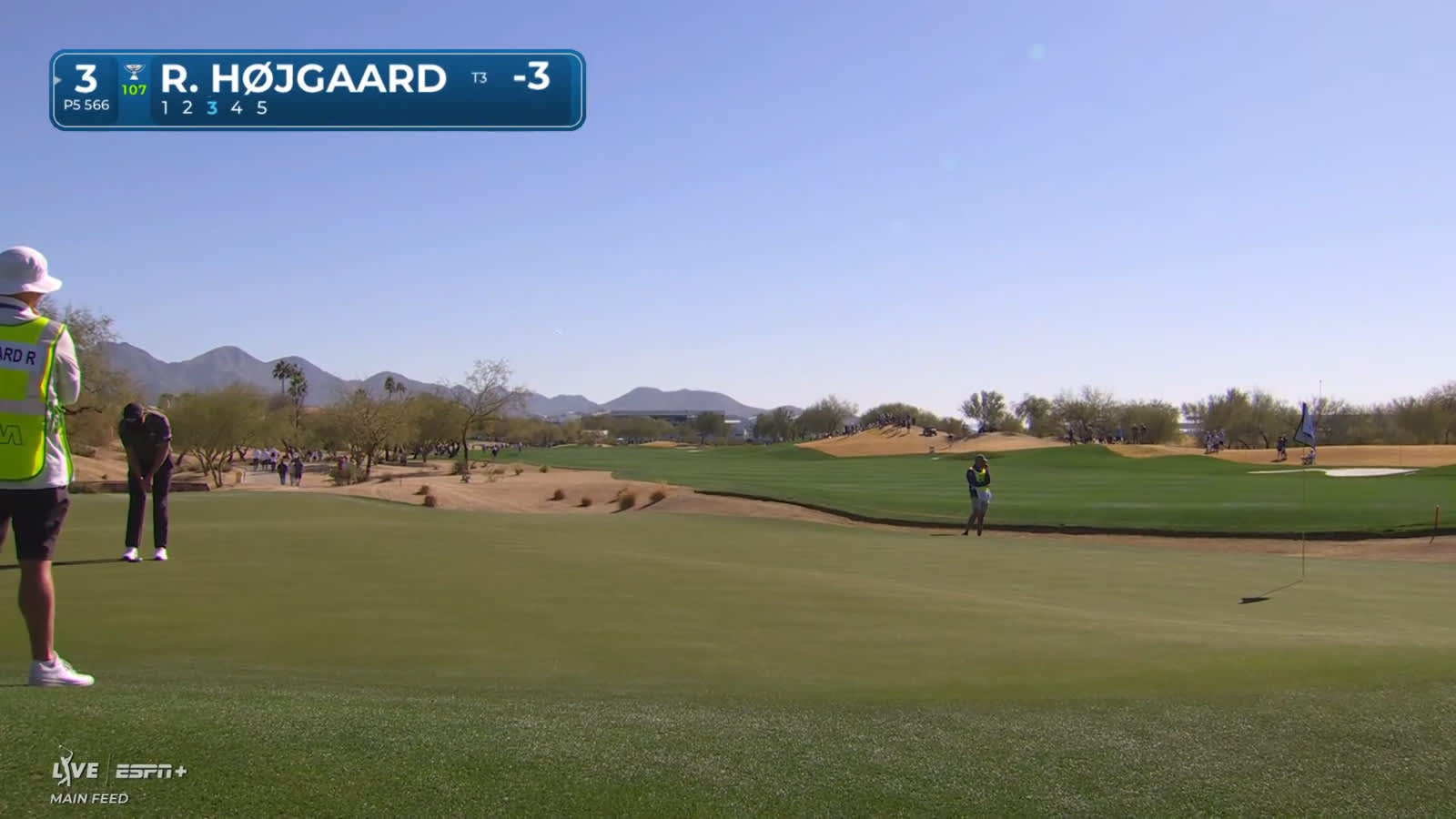 Rasmus Højgaard sinks downhill, 42-foot eagle putt at WM Phoenix Open