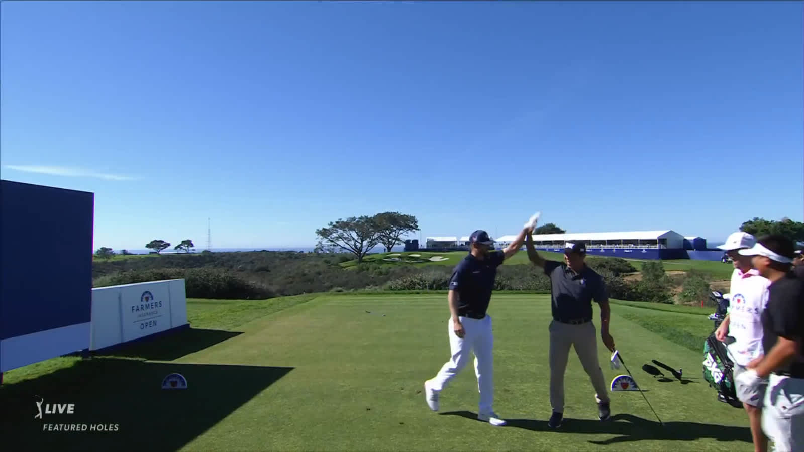 Kyle Westmoreland cards an ace on No. 16 at Farmers