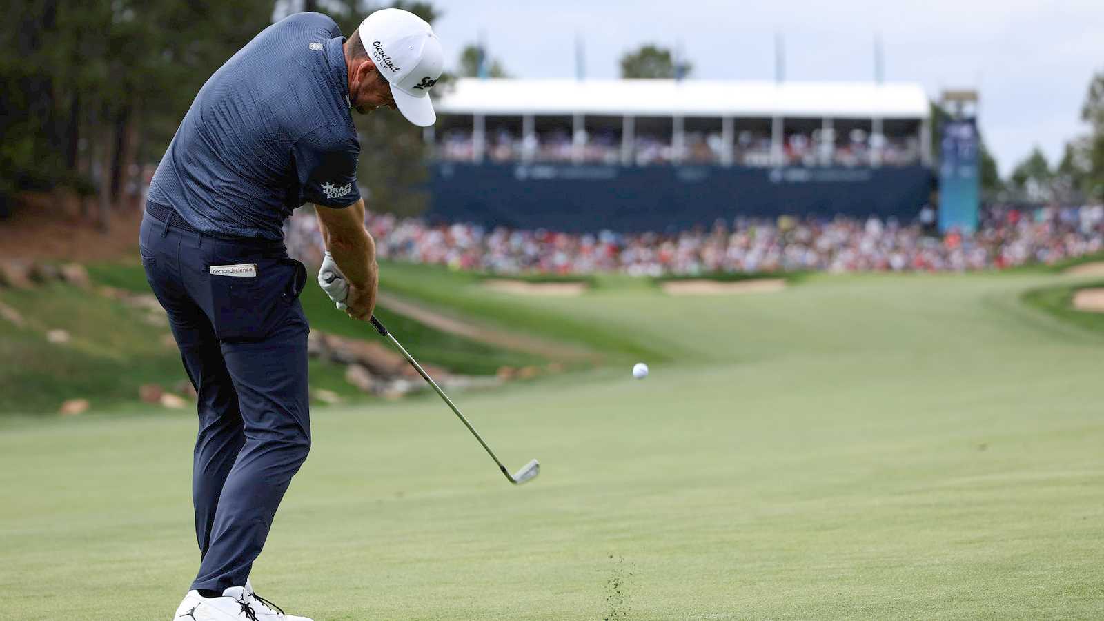 Keegan Bradley talks about approach shot on No. 17