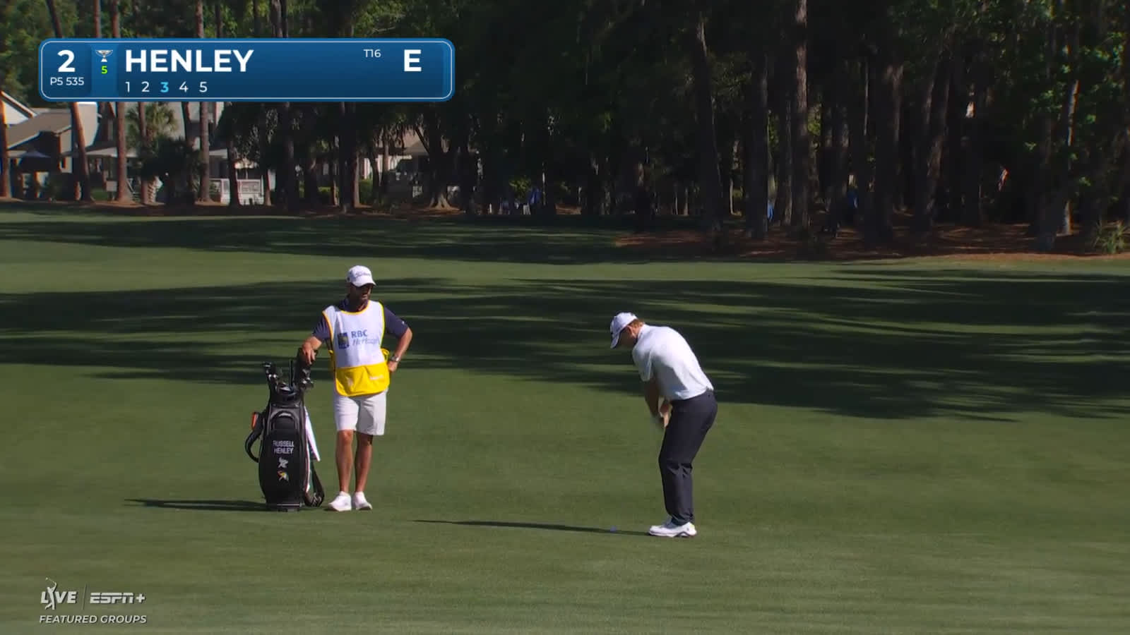 Russell Henley's gorgeous chip sets up birdie at RBC Heritage