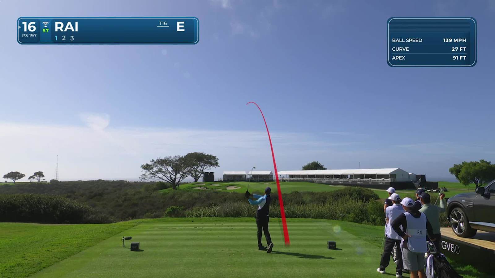 Aaron Rai sticks tee shot to set up birdie at Genesis