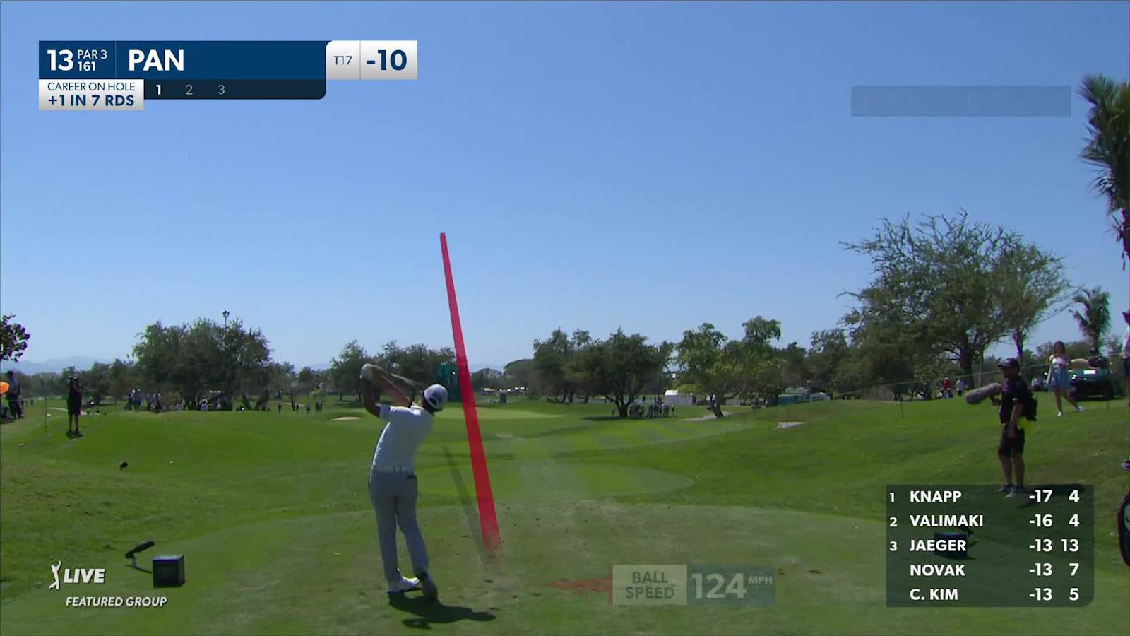 C.T. Pan's tee shot over the flag yields birdie at Mexico Open