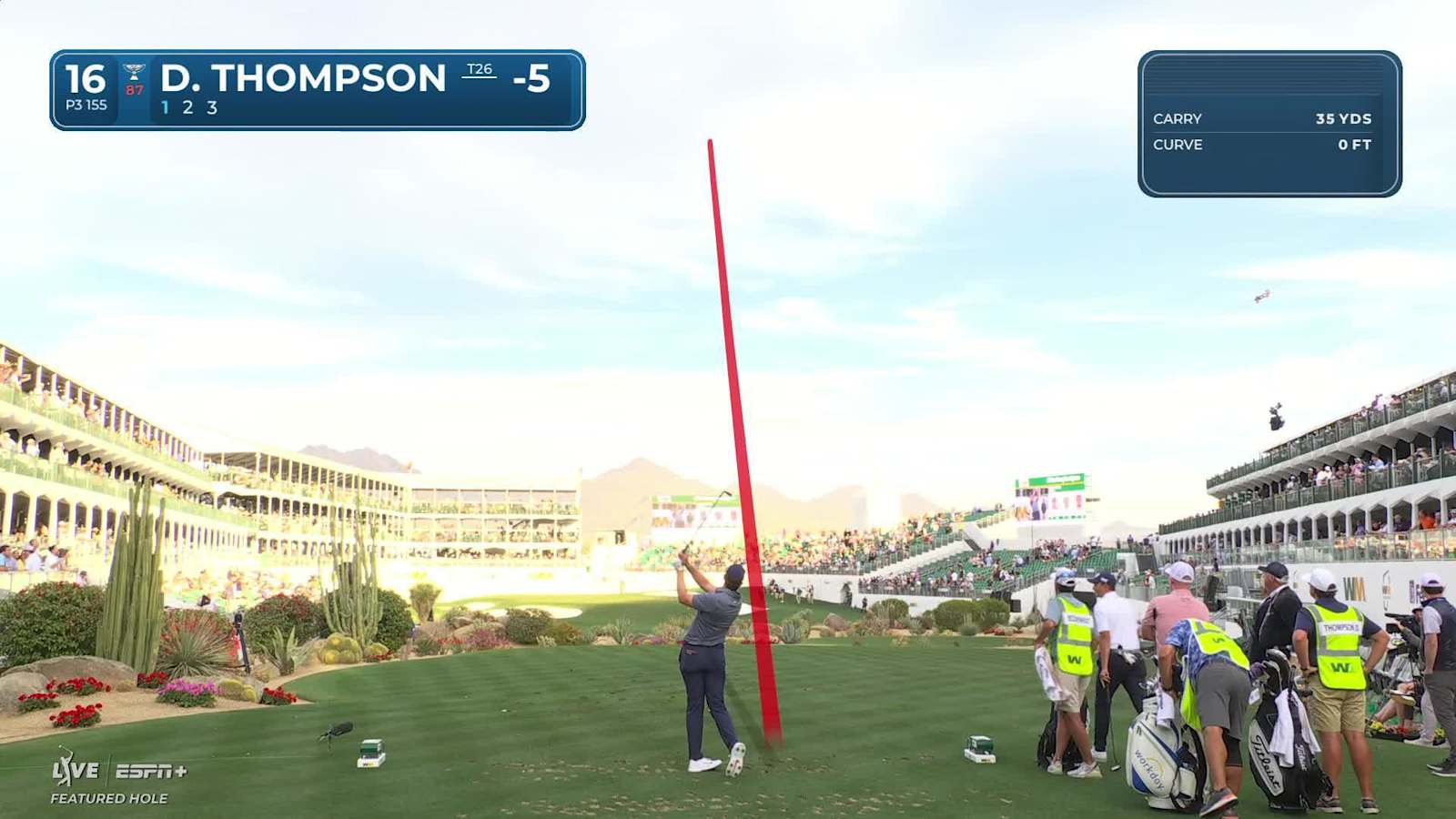 Davis Thompson dials in tee shot and birdies at WM Phoenix Open
