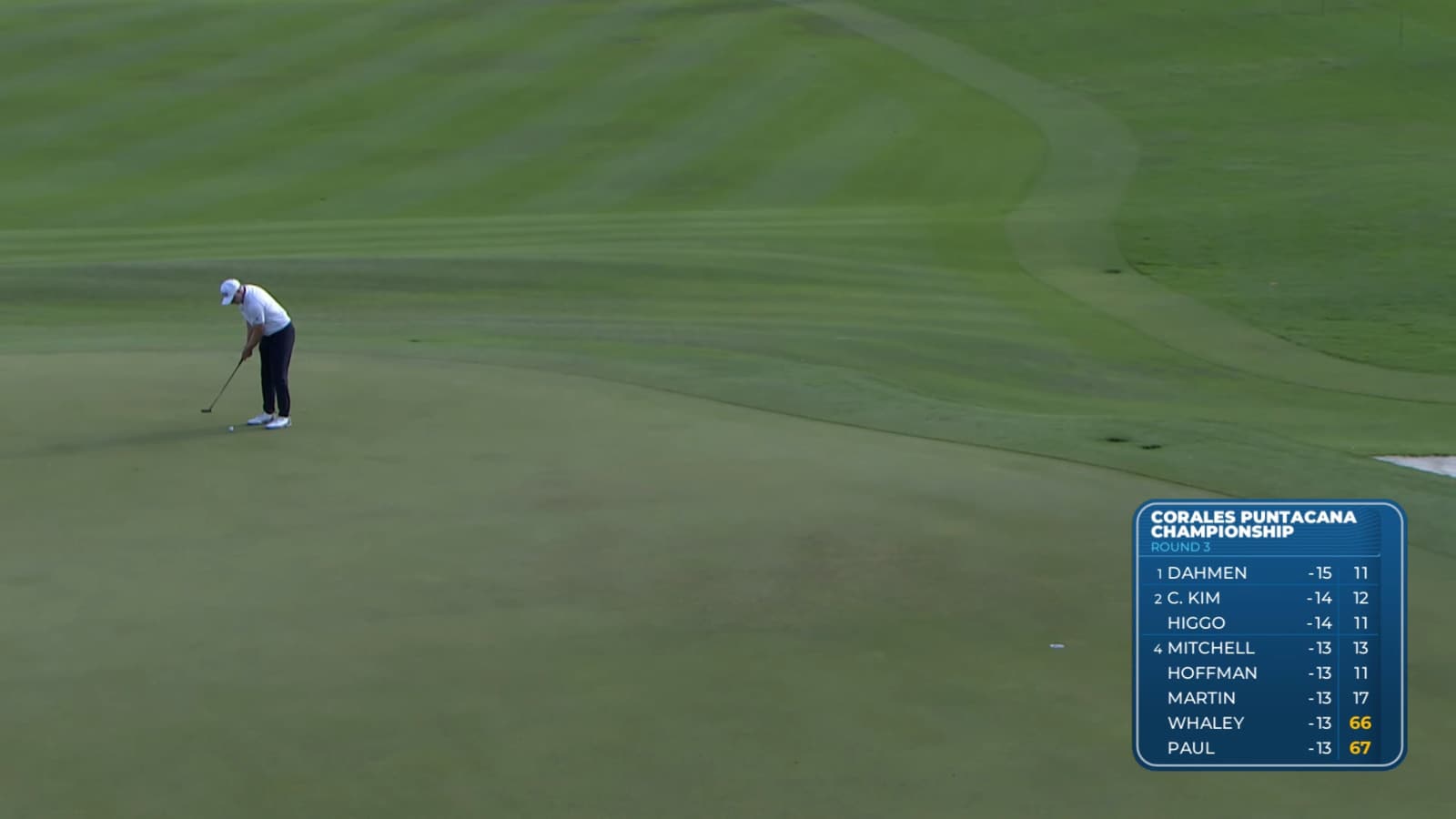 David Skinns buries long-range birdie putt at Corales Puntacana