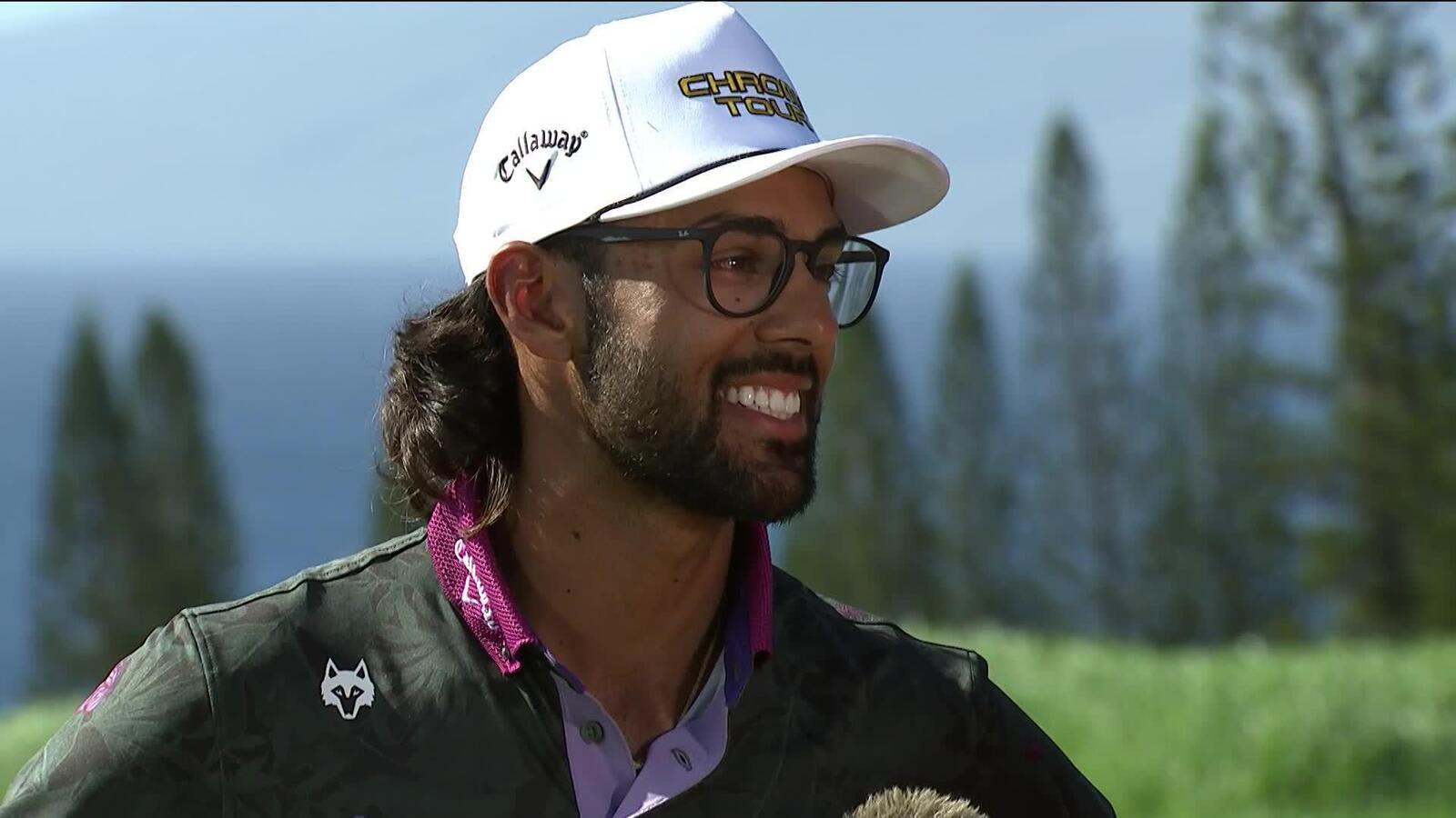 Akshay Bhatia interview after Round 3 at Sentry