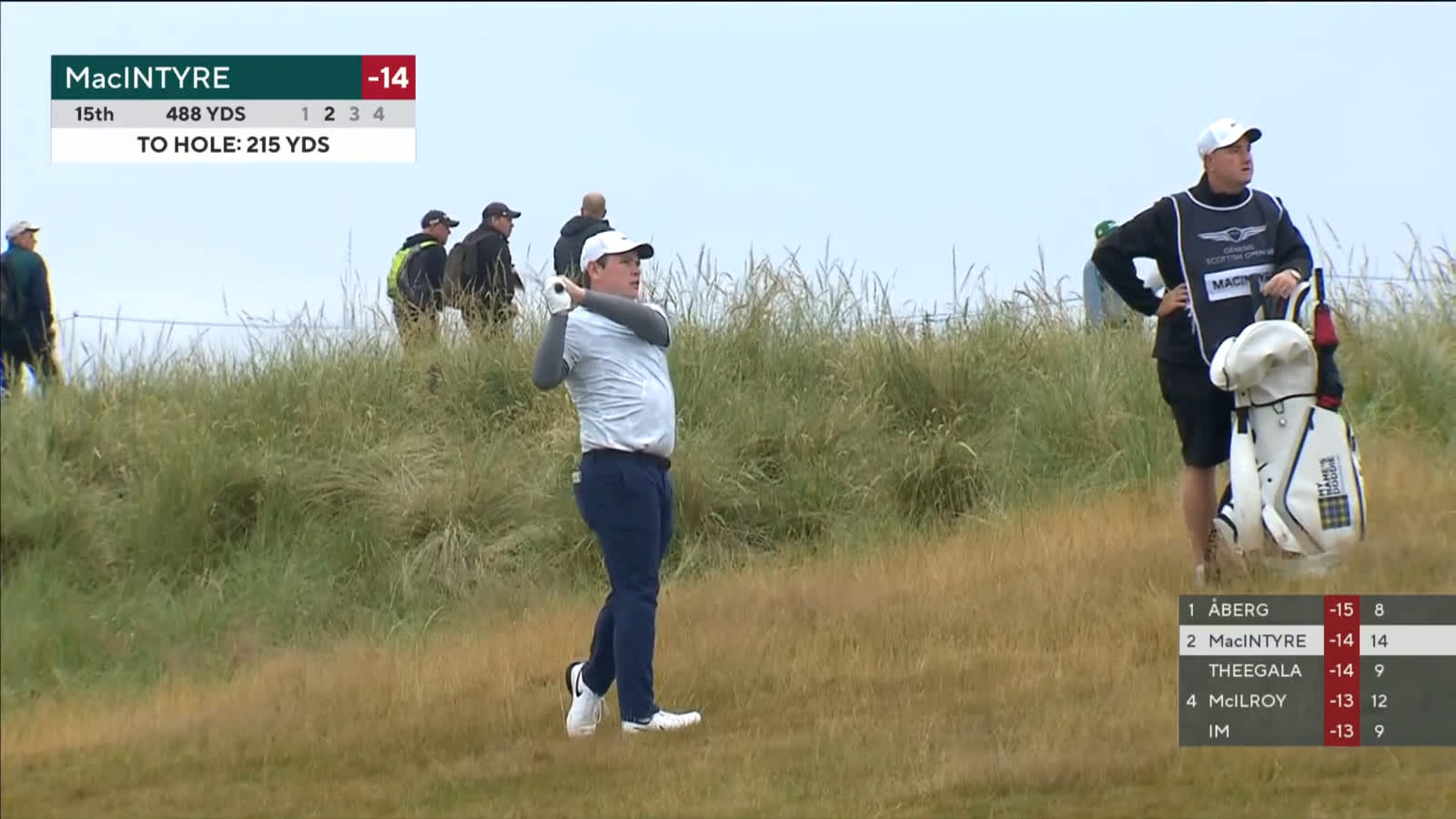 Robert MacIntyre digs out of rough which leads to birdie at Genesis Scottish Open