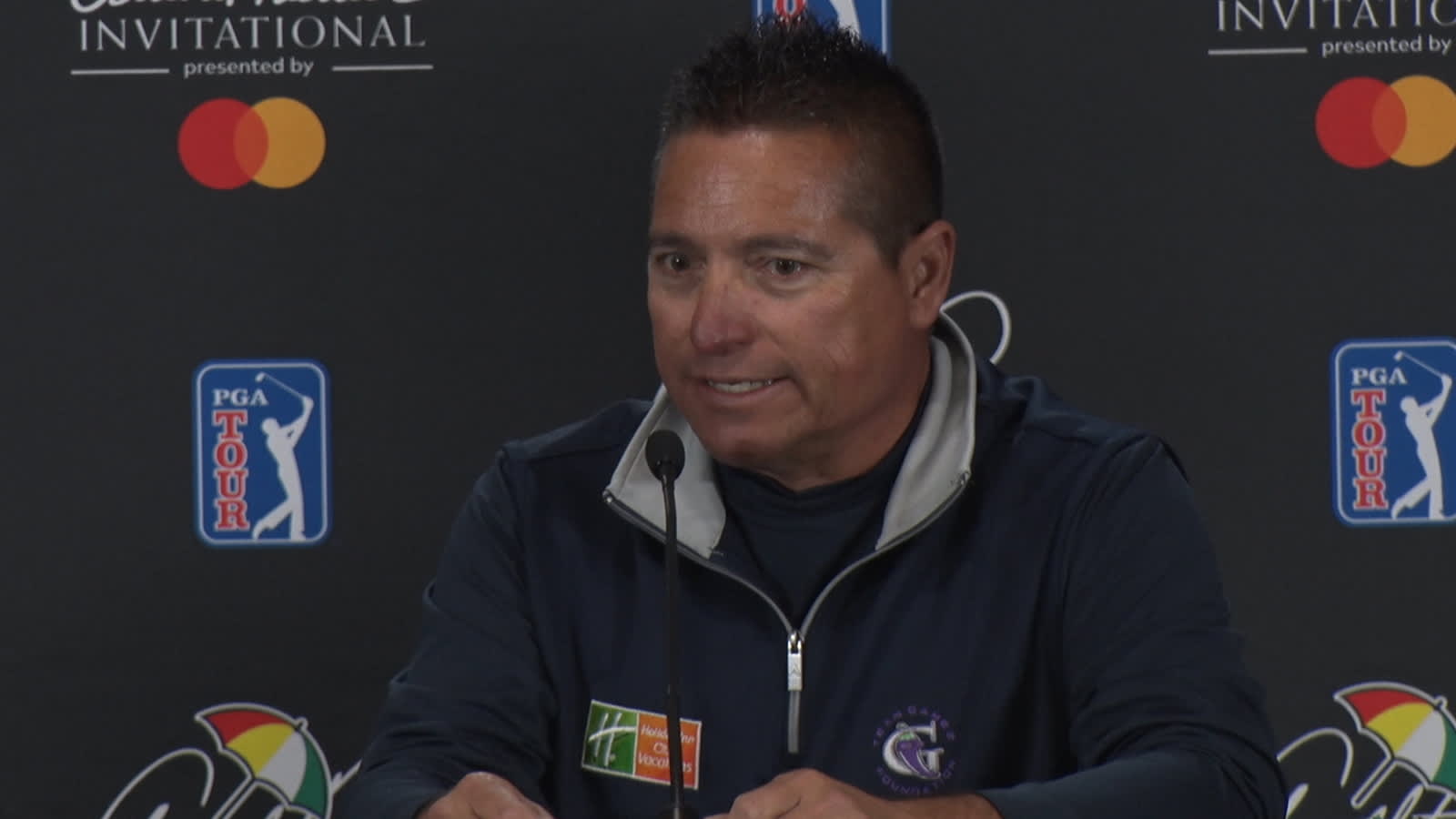 Robert Gamez on rookie award before Arnold Palmer