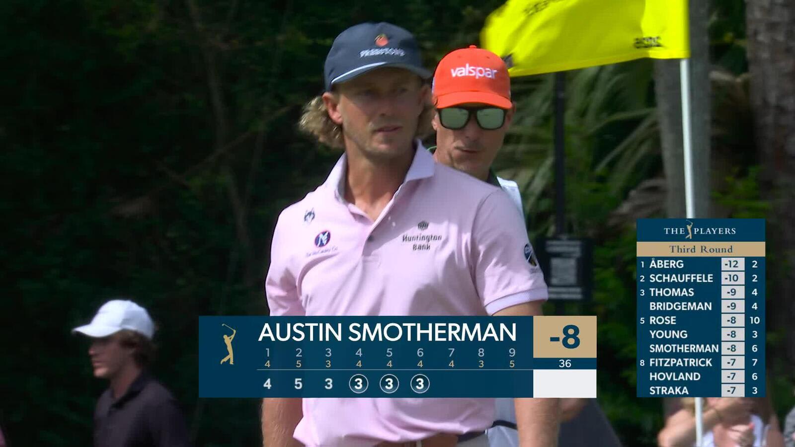 Austin Smotherman sinks 9-foot birdie putt on No. 6 at THE PLAYERS