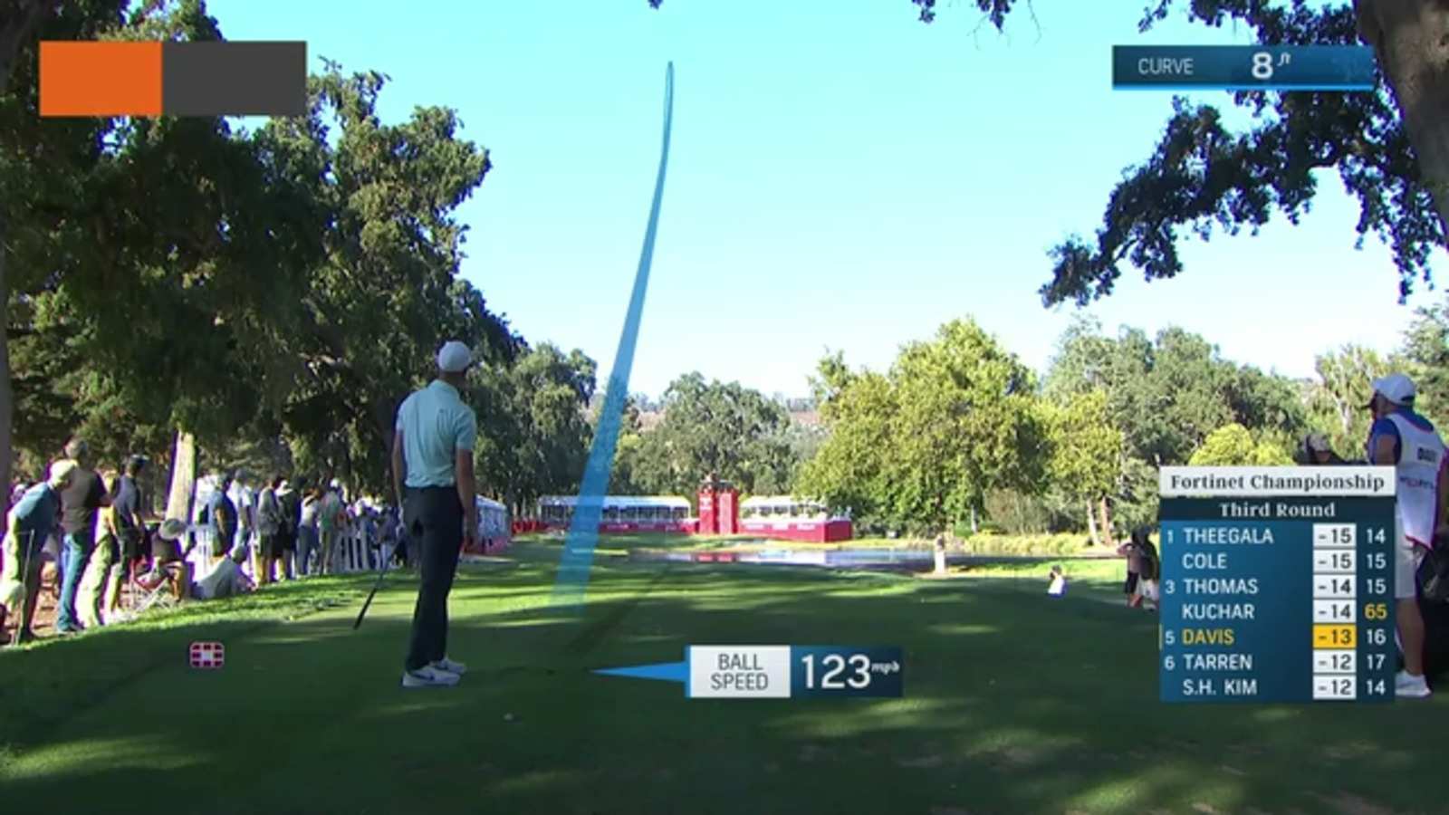 Cam Davis dials in tee shot to set up birdie at Fortinet Championship