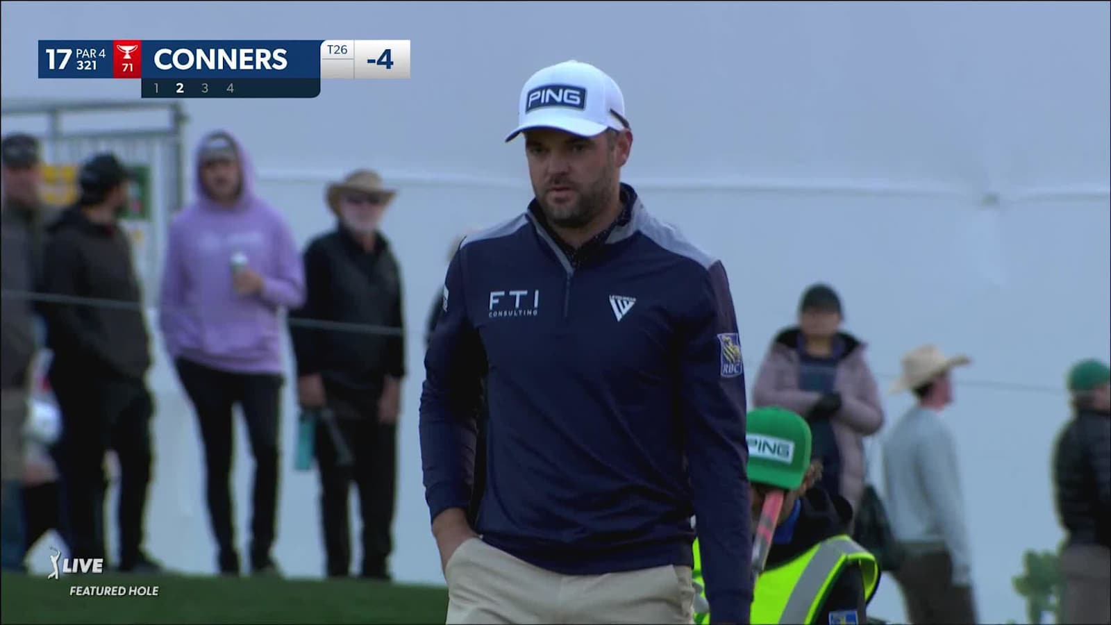 Corey Conners makes birdie on No. 17 at WM Phoenix Open