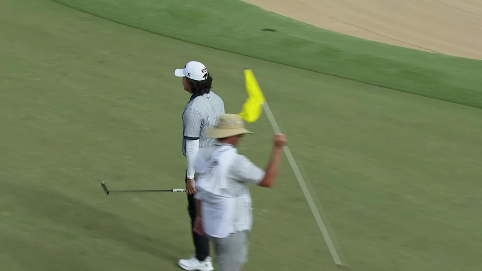 S.H. Kim sinks 11-foot birdie putt on No. 17 at Sony Open