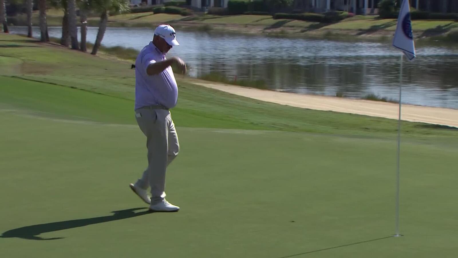 Thomas Bjørn makes Eagle on No. 9 at Chubb Classic