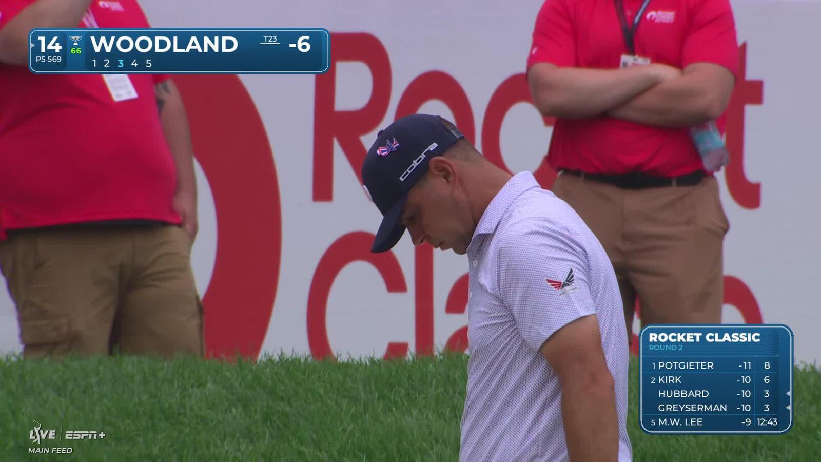 Gary Woodland makes birdie on No. 14 at Rocket Classic