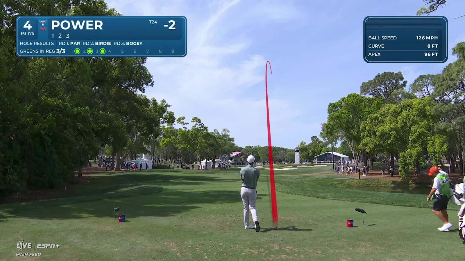 Seamus Power hits tight tee shot and birdies at Valspar