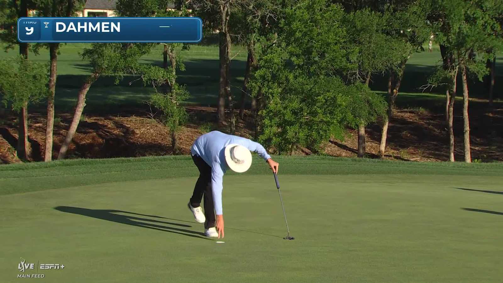 Joel Dahmen makes birdie on No. 9 at THE CJ CUP