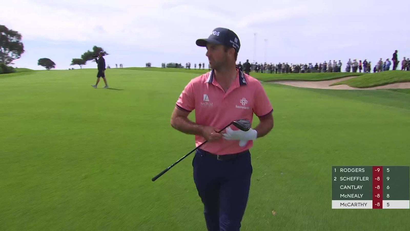 Denny McCarthy reaches in two and makes eagle at Genesis