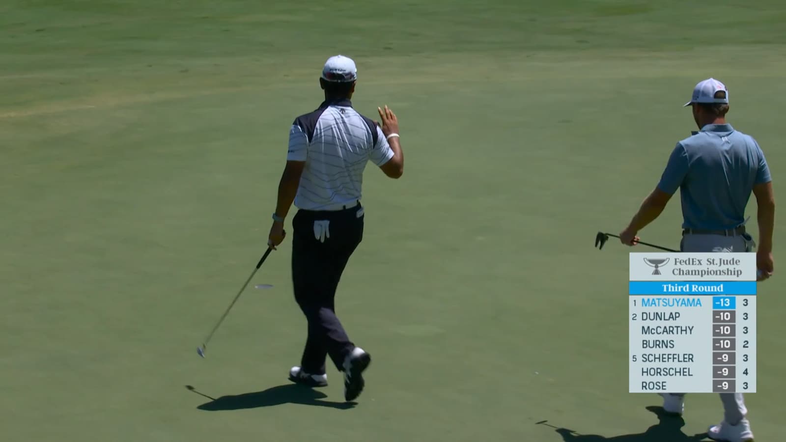 Hideki Matsuyama bounces back nicely with an eagle on No. 3 at FedEx St. Jude