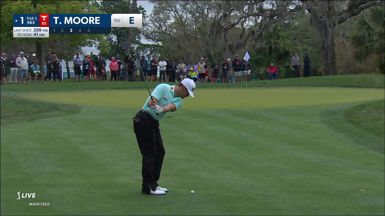 Taylor Moore gets up-and-down for birdie at Valspar